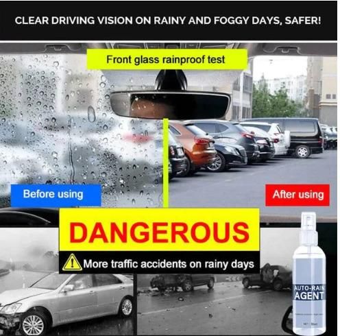 ❄️Winter Specials:🎁Buy 3 set free 2 ✨set-Car Glass Anti-fog Rainproof Agent