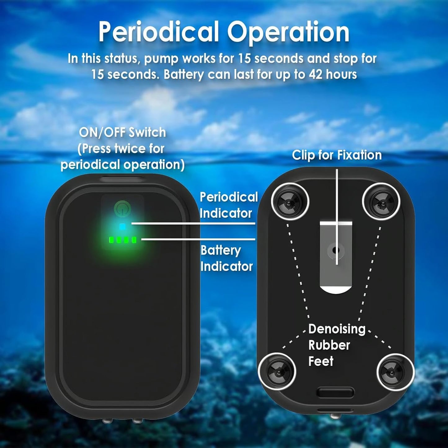 🎁Last Day Promotion 49% OFF🔥Aquarium Air Pump Rechargeable Aerator for Bait Bucket