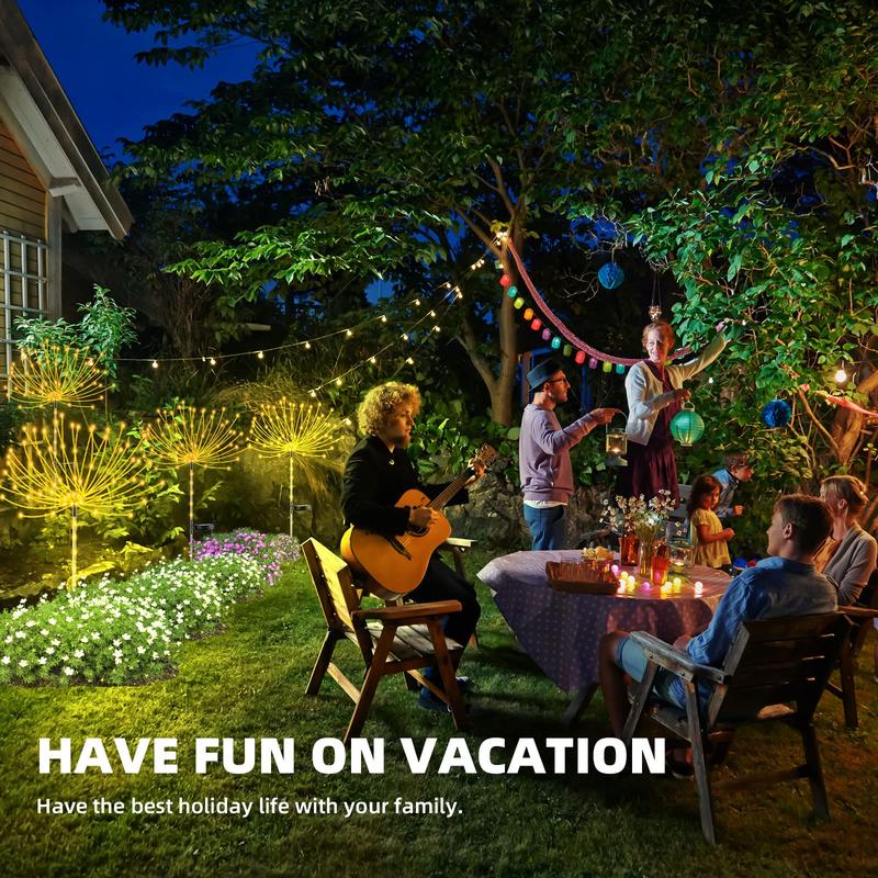 🔥Waterproof Solar Garden Fireworks Lamp