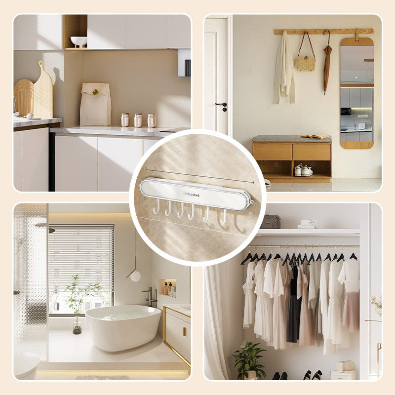 Suction Cup Kitchen Utensil Wall Hanging Rack