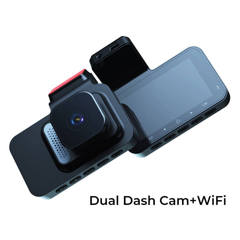 🎥300-Degree Coverage🚗1080P WiFi Dual Dash Cam with Night Vision