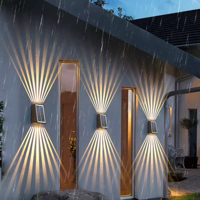 ⏳Time-limited Special⌛ Outdoor Waterproof 4 LED Solar Wall Decorative Spotlight