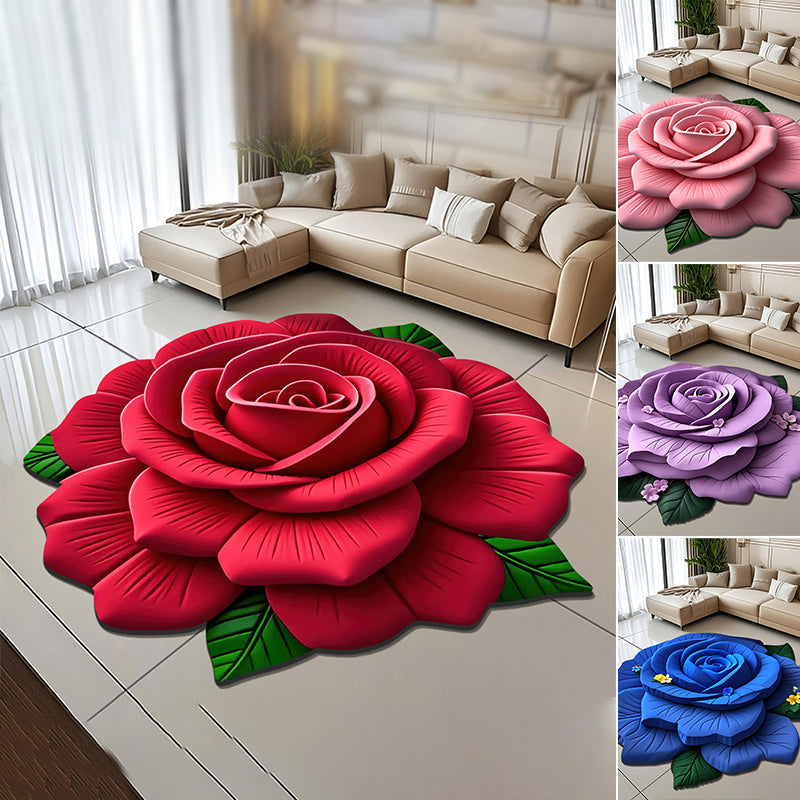 🏠2025 New Product🔥Floral Plush & Diatomaceous Earth Floor Mat