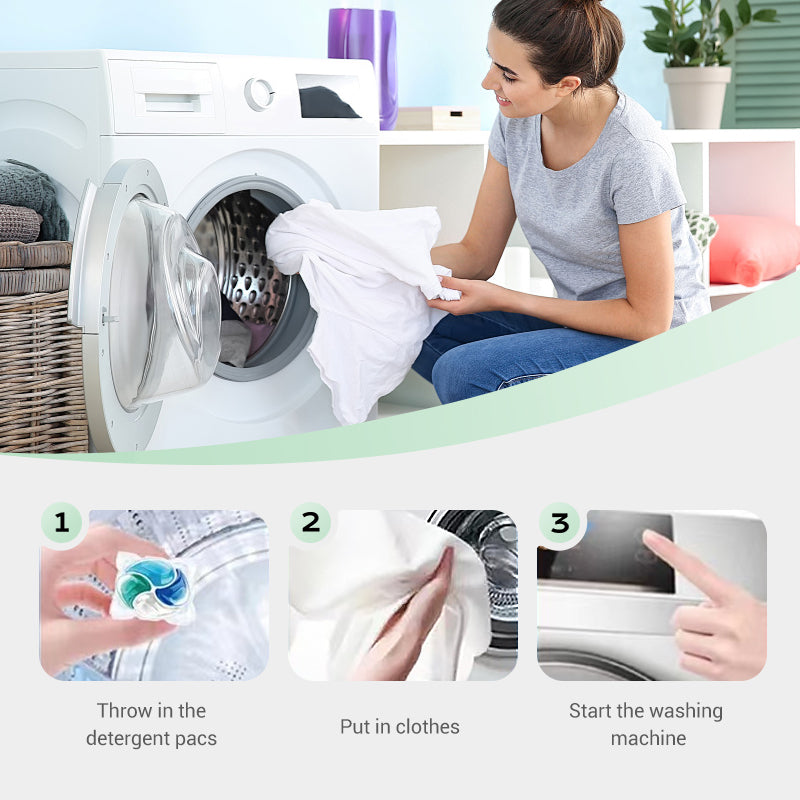 5-in-1 Laundry Detergent Pacs - 40 Counts