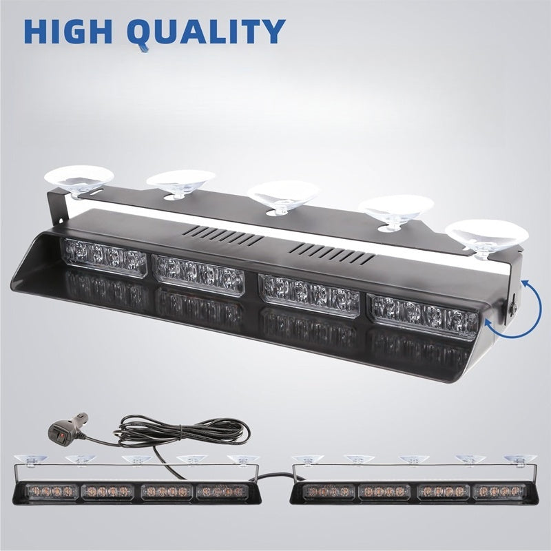 Windshield Suction Cup Strobe Warning Light for Vehicles