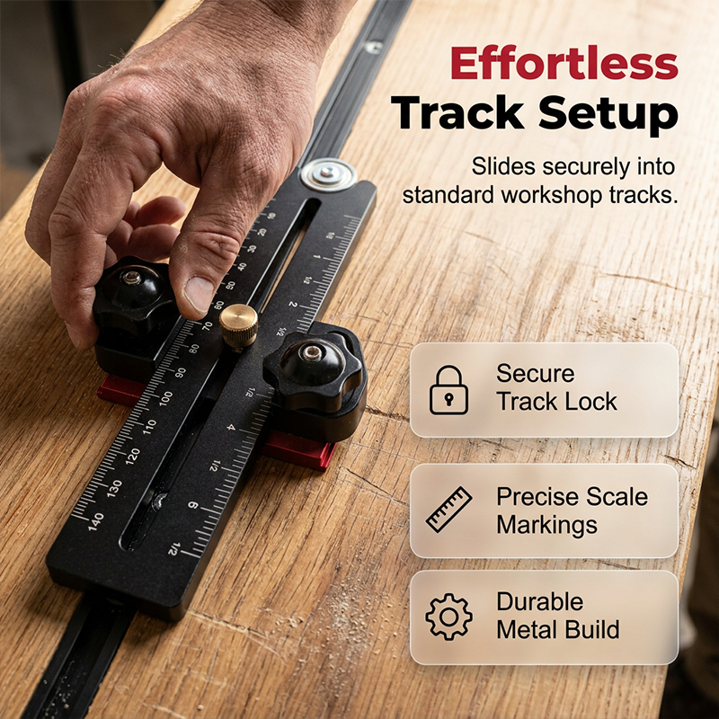📢📢50% OFF !! ⏰Portable Black Precision Table Saw Stop