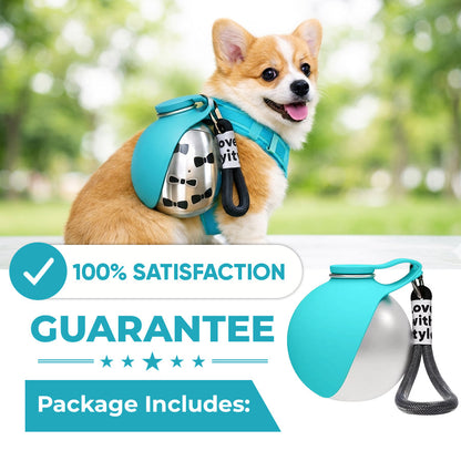 ⏳Time-Limited Special⏰2-in-1 Portable Dog Water Bottle for Small Dogs - Leak-Proof & Compact