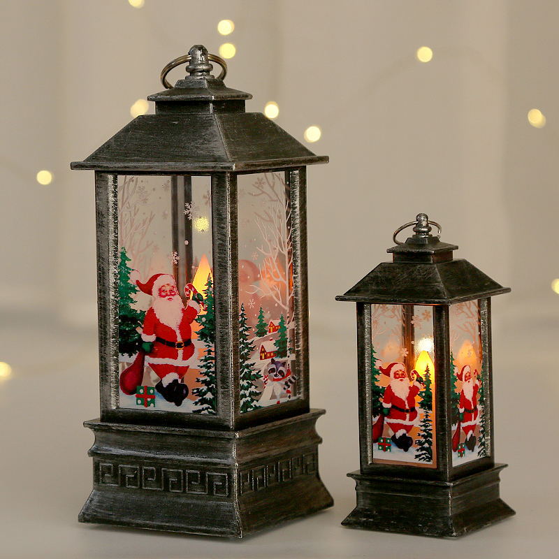 🎄Christmas Promotion 50% OFF🎁Christmas Glowing Interior Water-filled Small Wind Lantern