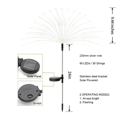 🔥Waterproof Solar Garden Fireworks Lamp