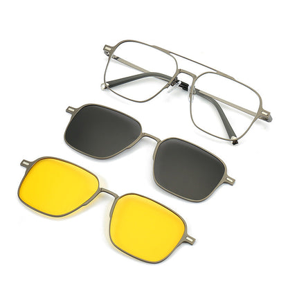 🔥😎Men & Women 3-In-1 Magnetic Polarized Sunglasses