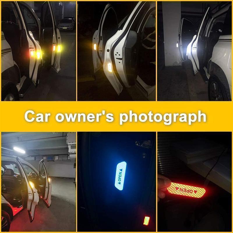 Car Reflective Stickers – Weatherproof & Easy to Apply for Better Night Visibility