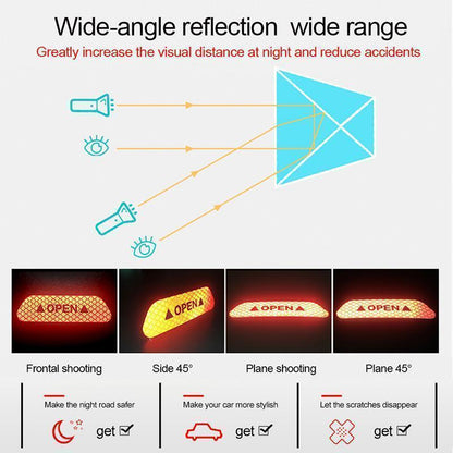 Car Reflective Stickers – Weatherproof & Easy to Apply for Better Night Visibility