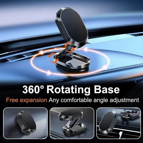 🔥Hot Sale 🔥2024 New Alloy Folding Magnetic Car Phone Holder