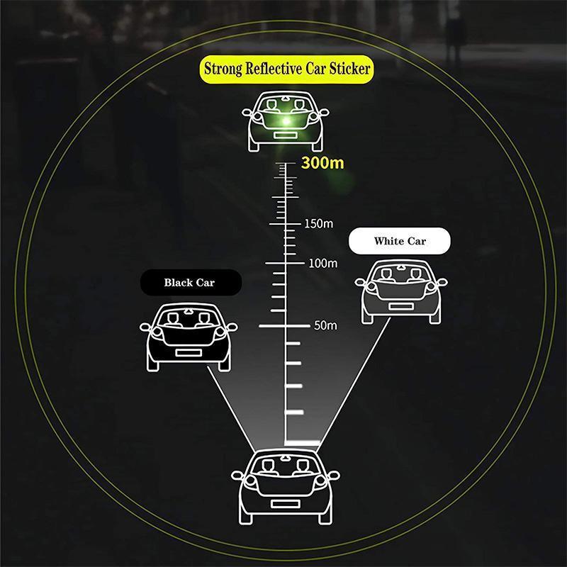 Car Reflective Stickers – Weatherproof & Easy to Apply for Better Night Visibility