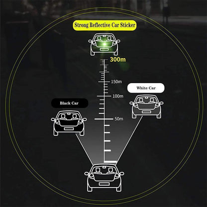 Car Reflective Stickers – Weatherproof & Easy to Apply for Better Night Visibility