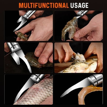 🖤Black Friday Specials:🎁Buy 3 set free 2 🔥5 in 1 multifunctional shrimp line fish maw knife