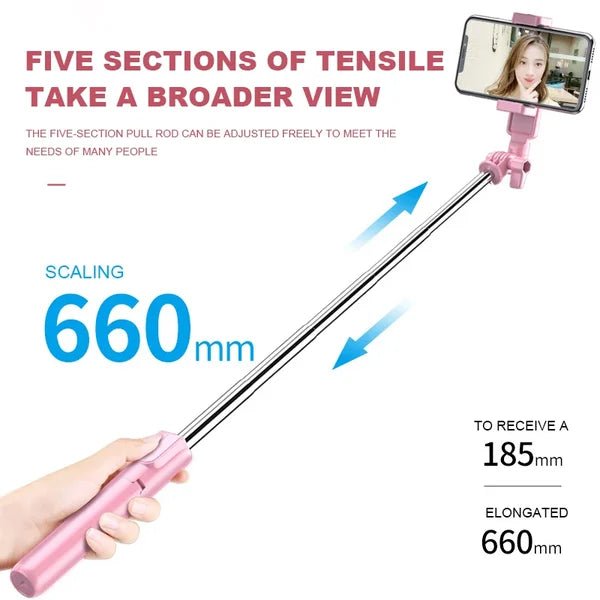 🔥2025 HOT SALE🎁6-in-1 Bluetooth Selfie Stick