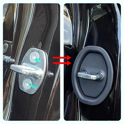 Car Door Lock Silicone Cover - Sound Dampening Pad