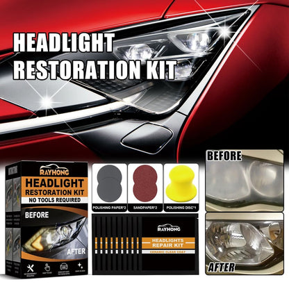 Car Headlight Lens Restoration Kit