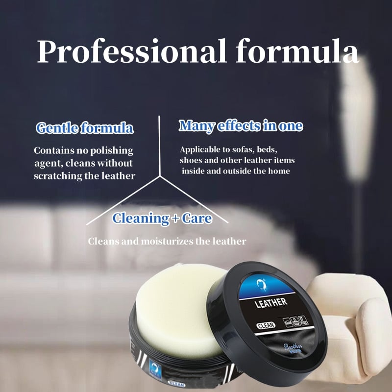 Leader cleaning and care cream & Cleaning paste for leather care