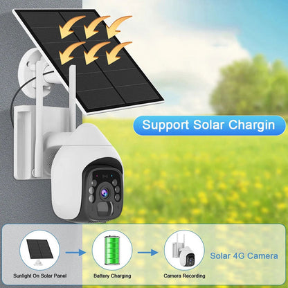 ✈️Free delivery for a limited time✈️Solar Waterproof Night Vision Outdoor Security Camera