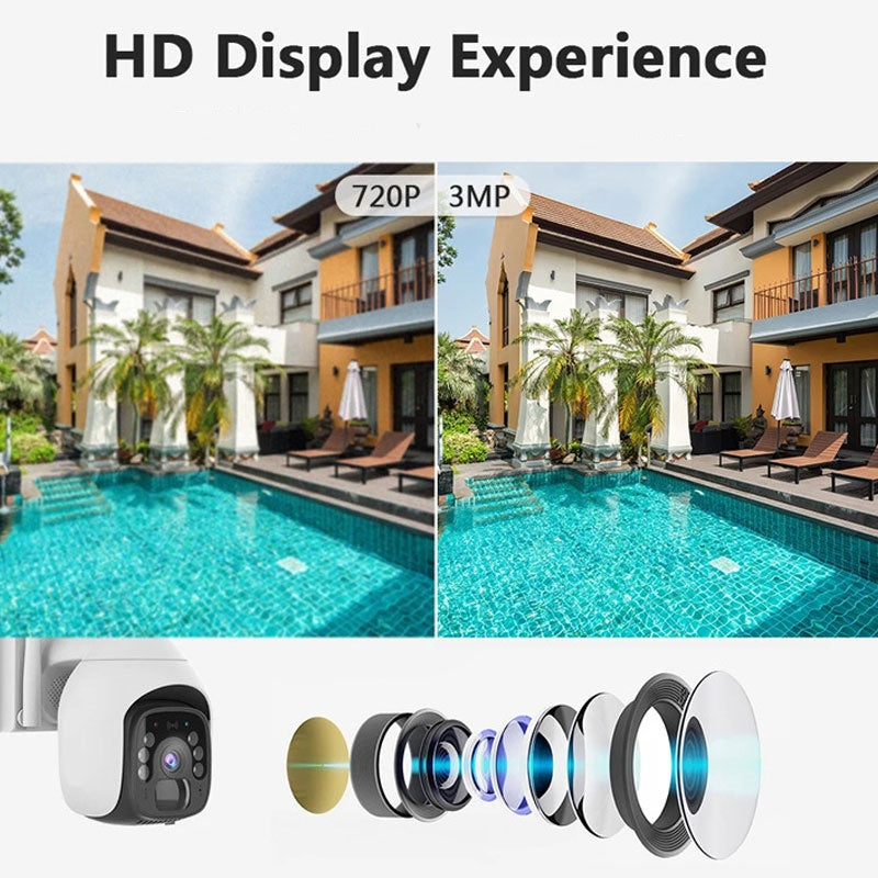 ✈️Free delivery for a limited time✈️Solar Waterproof Night Vision Outdoor Security Camera