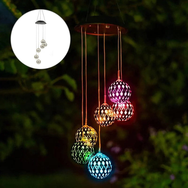 Outdoor Solar Wind Chimes Light