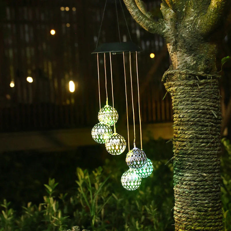 Outdoor Solar Wind Chimes Light