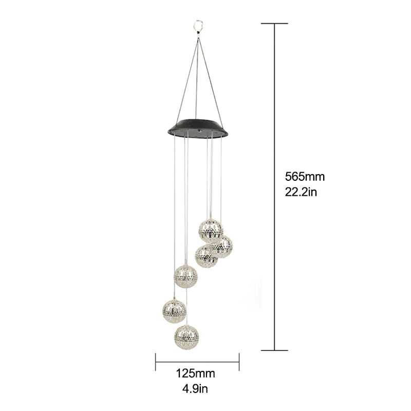 Outdoor Solar Wind Chimes Light