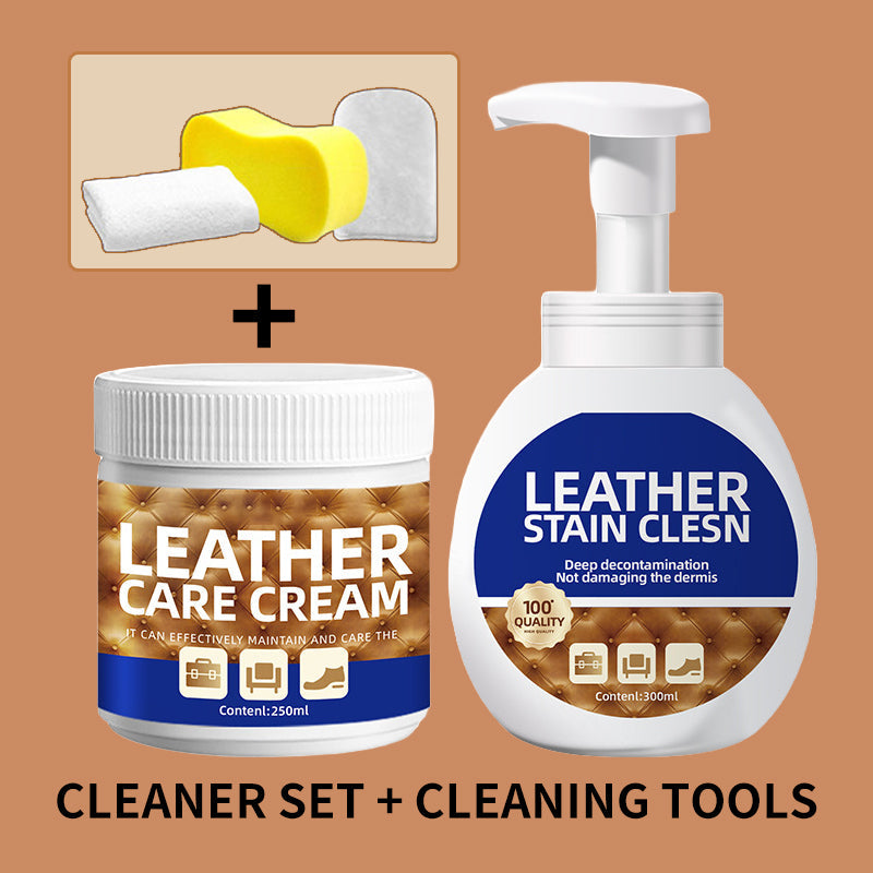 🎉Autumn Hot Sale🎉Household Leather Care & Stain Removal Cleaner Set