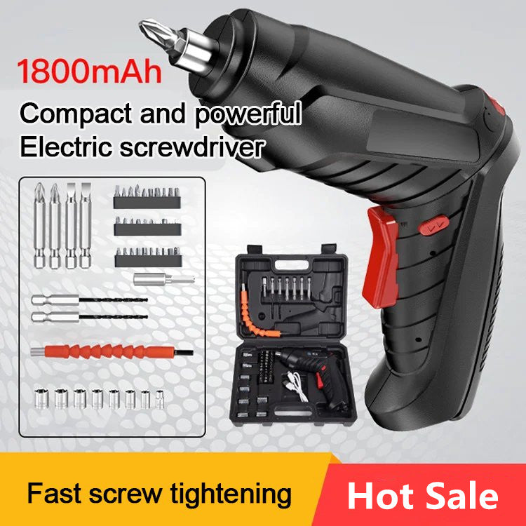 🔥🖤Black Friday Sale:50% OFF and Free shipping✈️🔥Lightweight Durable Electric Screwdriver 47 Pieces Set