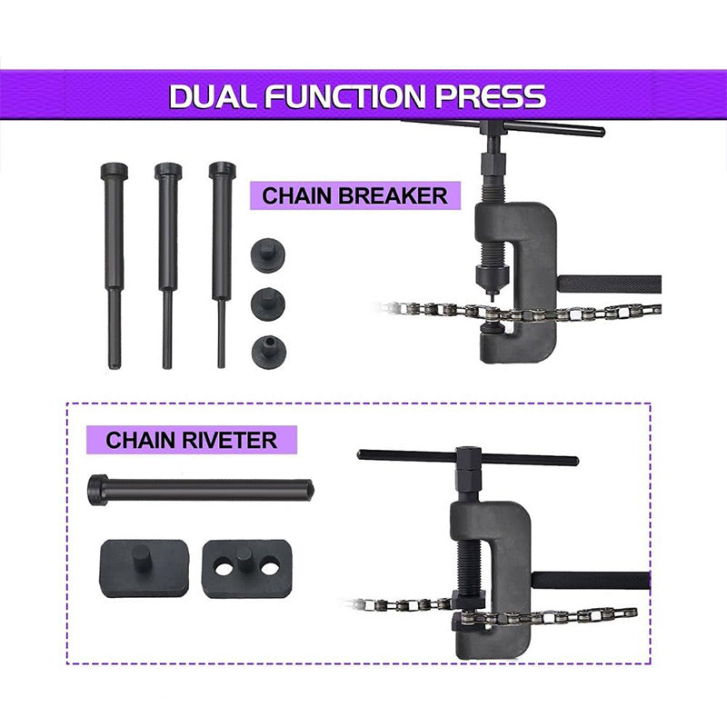 🚲Chain Breaker & Rivet Tool Kit with Storage Box