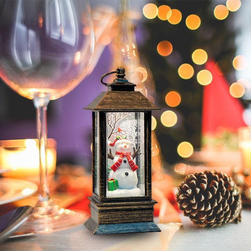 🎄Christmas Promotion 50% OFF🎁Christmas Glowing Interior Water-filled Small Wind Lantern