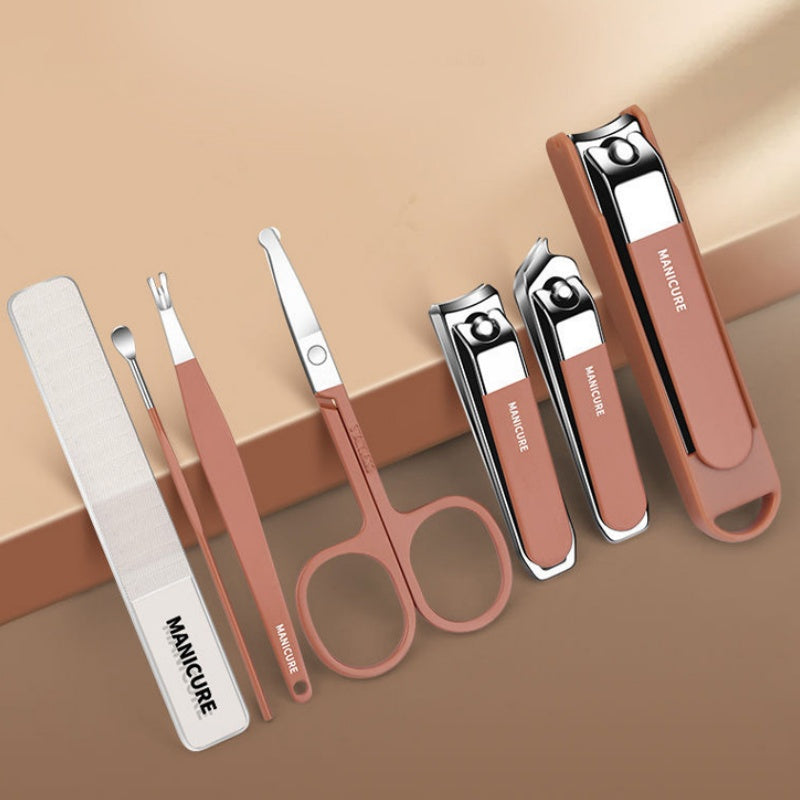 Portable 7-PCS Nail Clipper Manicure Set