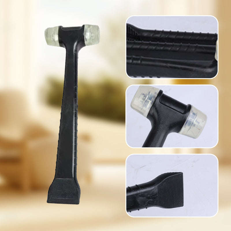 🔥🖤Black Friday Sale:50% OFF🔥2-in-1 Rubber Mallet & Pry Bar Scraper