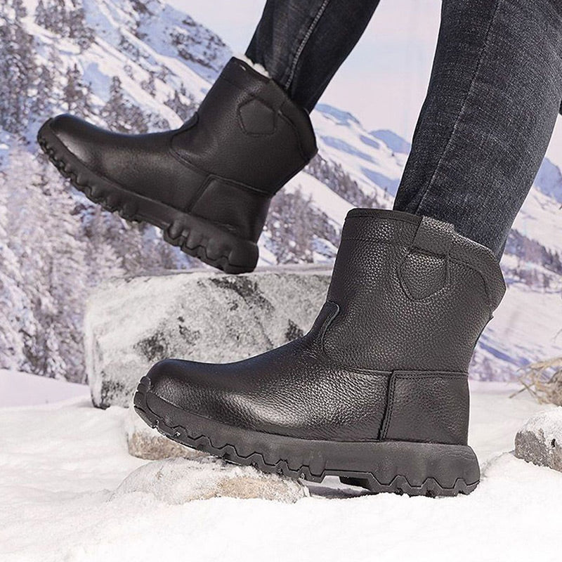 ❄️Winter Specials❄️ Plush Lining Warm Leather Snow Boots