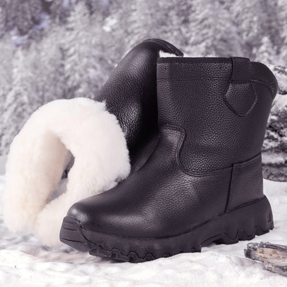 ❄️Winter Specials❄️ Plush Lining Warm Leather Snow Boots