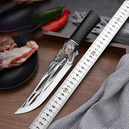 Dragon Decor Boning Knife with Sheath