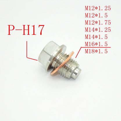 Magnetic Oil Drain Plug with Washer