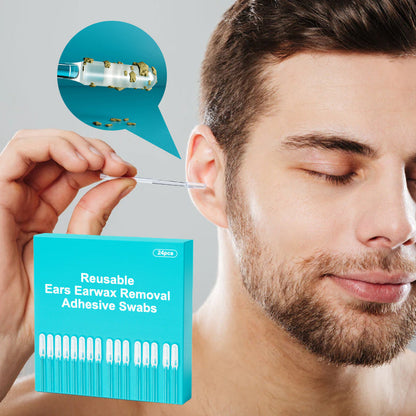 🔥2025 HOT SALE🔥Reusable Earwax Removal Adhesive Swabs