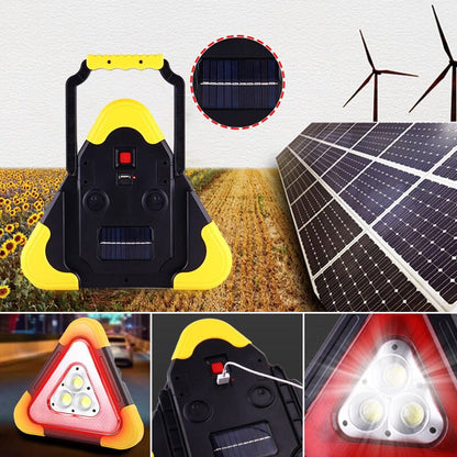 🔥2025 New Upgrade🔥3-IN-1 Solar Emergency Triangle Warning Light