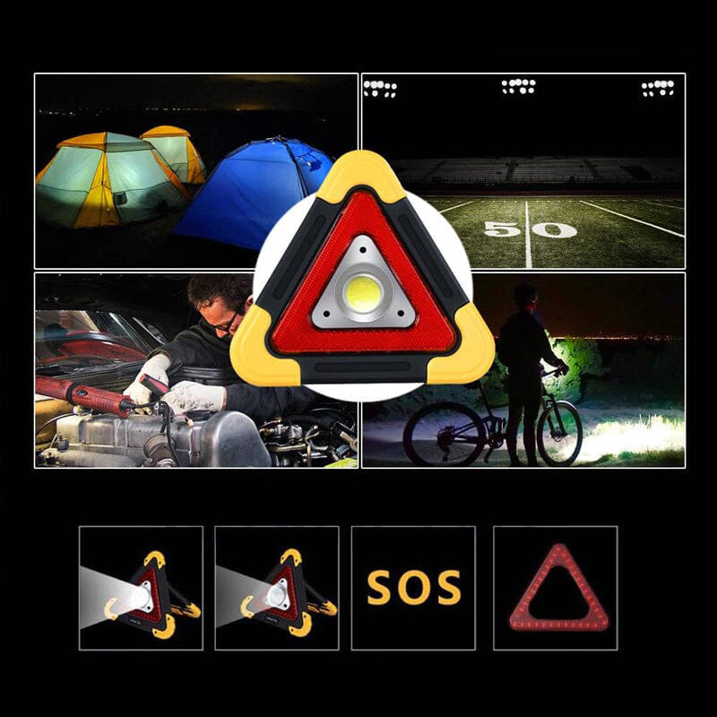 🔥2025 New Upgrade🔥3-IN-1 Solar Emergency Triangle Warning Light