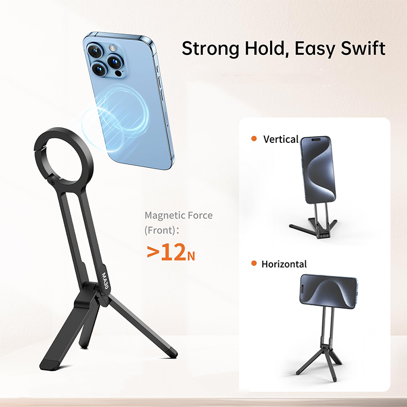 Magnetic Phone Tripod Stand for iPhone