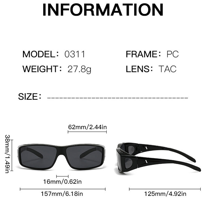 🚗Essential for Safe Driving💕Unisex Fashion Polarized Night Driving Glasses