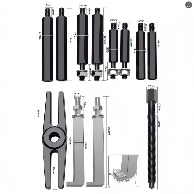 Heavy Duty 5 Ton Bearing Puller Kit