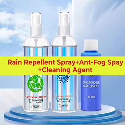Car Glass Rain Repellent & Anti-Fog Coating Kit