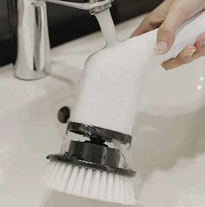 🧽 50% OFF LIMITED SALE! ✨ 9-in-1 Electric Cleaning Brush - 6 Interchangeable Heads with IPX7 Waterproof Rating for Bathroom & Car Cleaning 🚿🚗