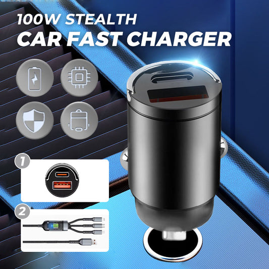 📢Limitied Time 55% OFF🔥100W Stealth Car Fast Charger