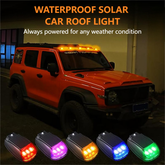 🌞New Arrival 50% off🚘Solar Car Roof Light with Remote | IP68 Waterproof, Easy Install⚡