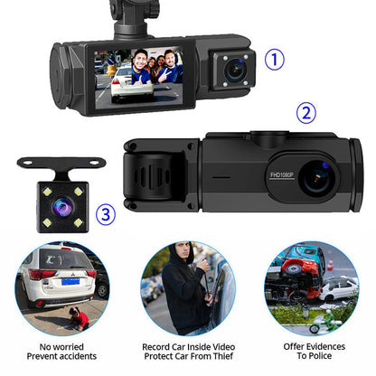 HD 1080p Car Recorder with Reverse Camera（50% OFF）